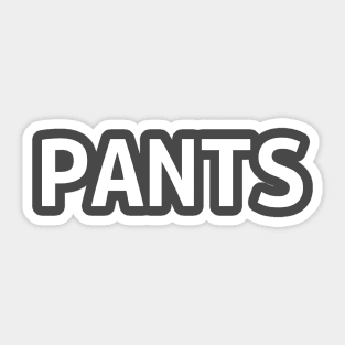 Pants Sticker